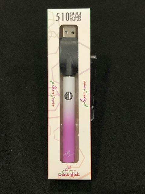 Plain Jane Pixie Stick- Purple/White 510 Battery