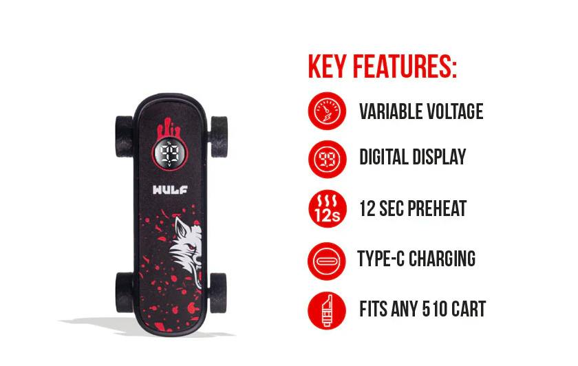 WULF - DECK SKATEBOARD 510 BATTERY