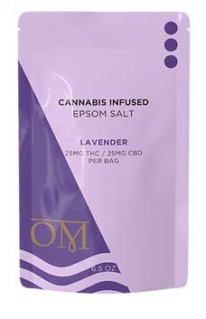 Lavender | Infused Epsom Bath Salt | THC:CBD 25mg:25mg | 6.5oz