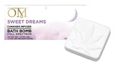 Sweet Dreams | Bath Bomb | THC:CBN:CBD 100mg:10mg:2mg