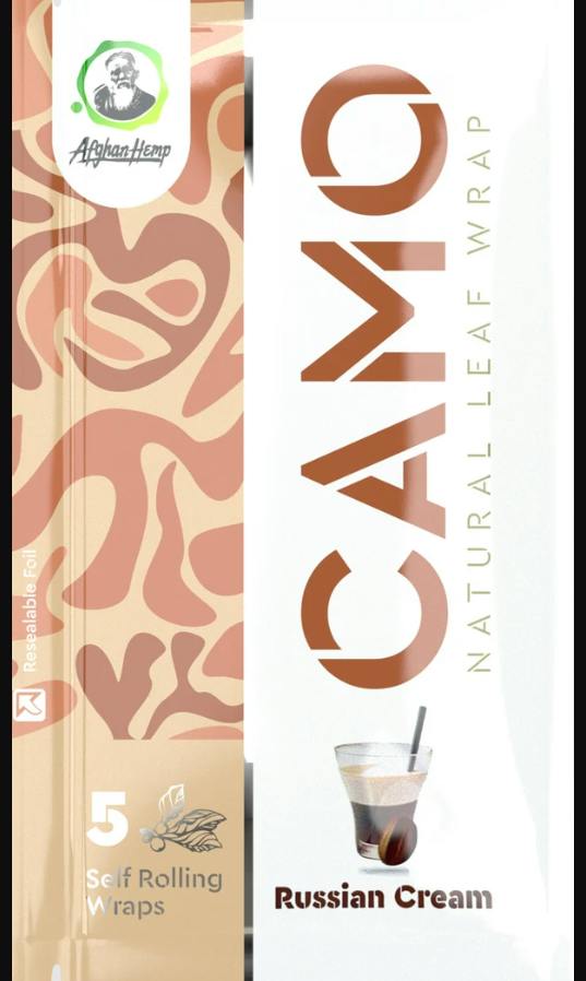 CAMO - RUSSIAN CREAM NATURAL LEAF CHAMOMILE WRAP (5PK)
