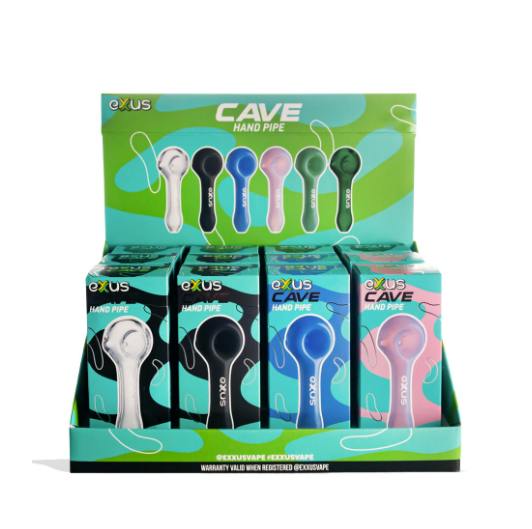 EXXUS - CAVE HAND PIPE (ASSORTED COLORS)