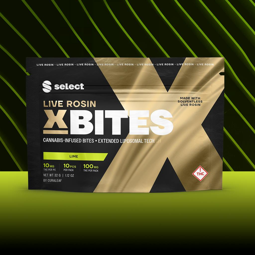 Select X-Bites Lime Live Rosin Bites 10mg ea | 10-Pack