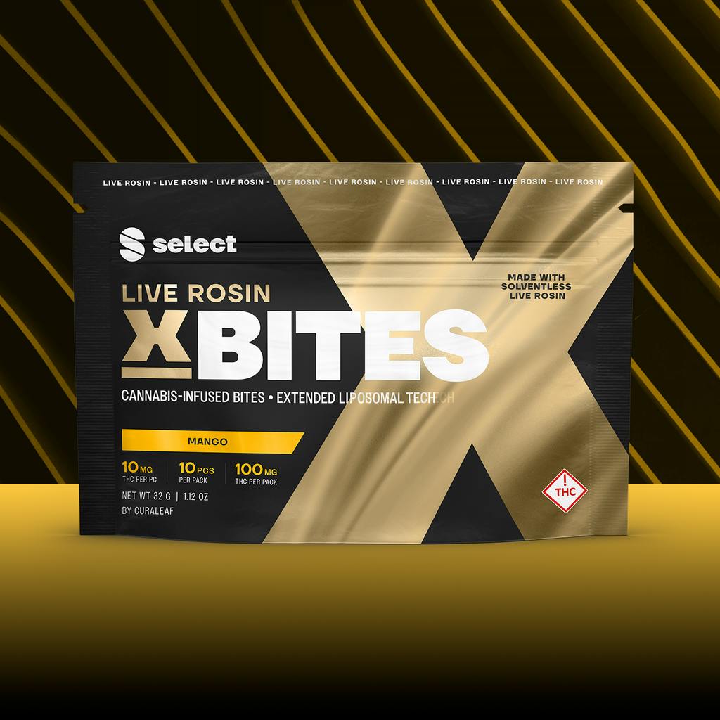 Select X-Bites Mango Live Rosin Bites 10mg ea | 10-Pack