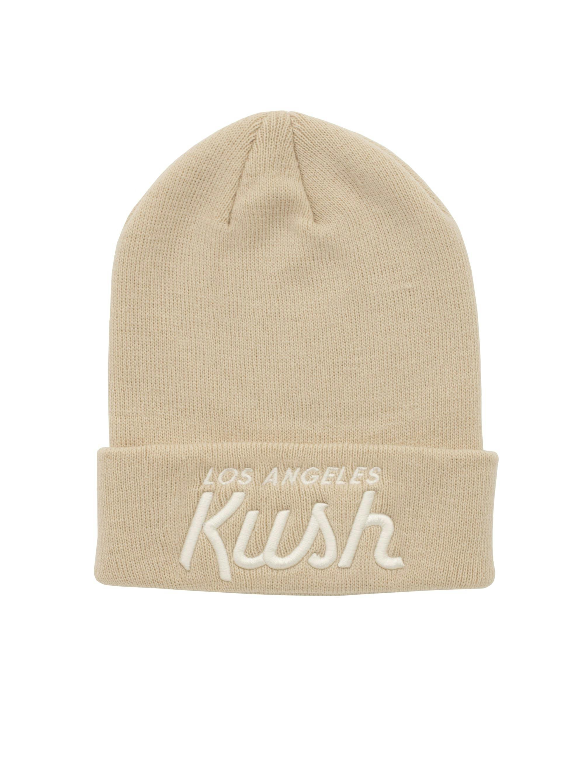 Los Angeles Kush - Tan Beanie w/ White Sig