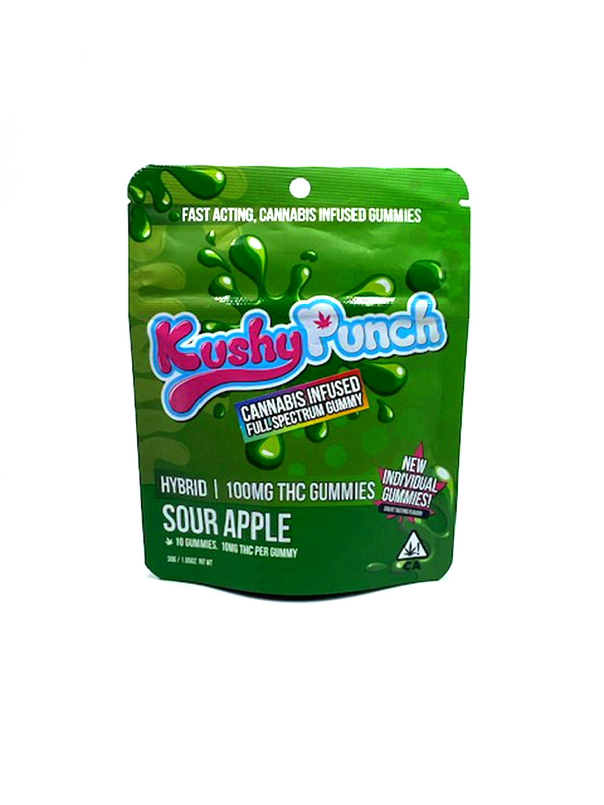 Sour Apple Individual Gummies | 100mg | 10ct | 10mg/ea