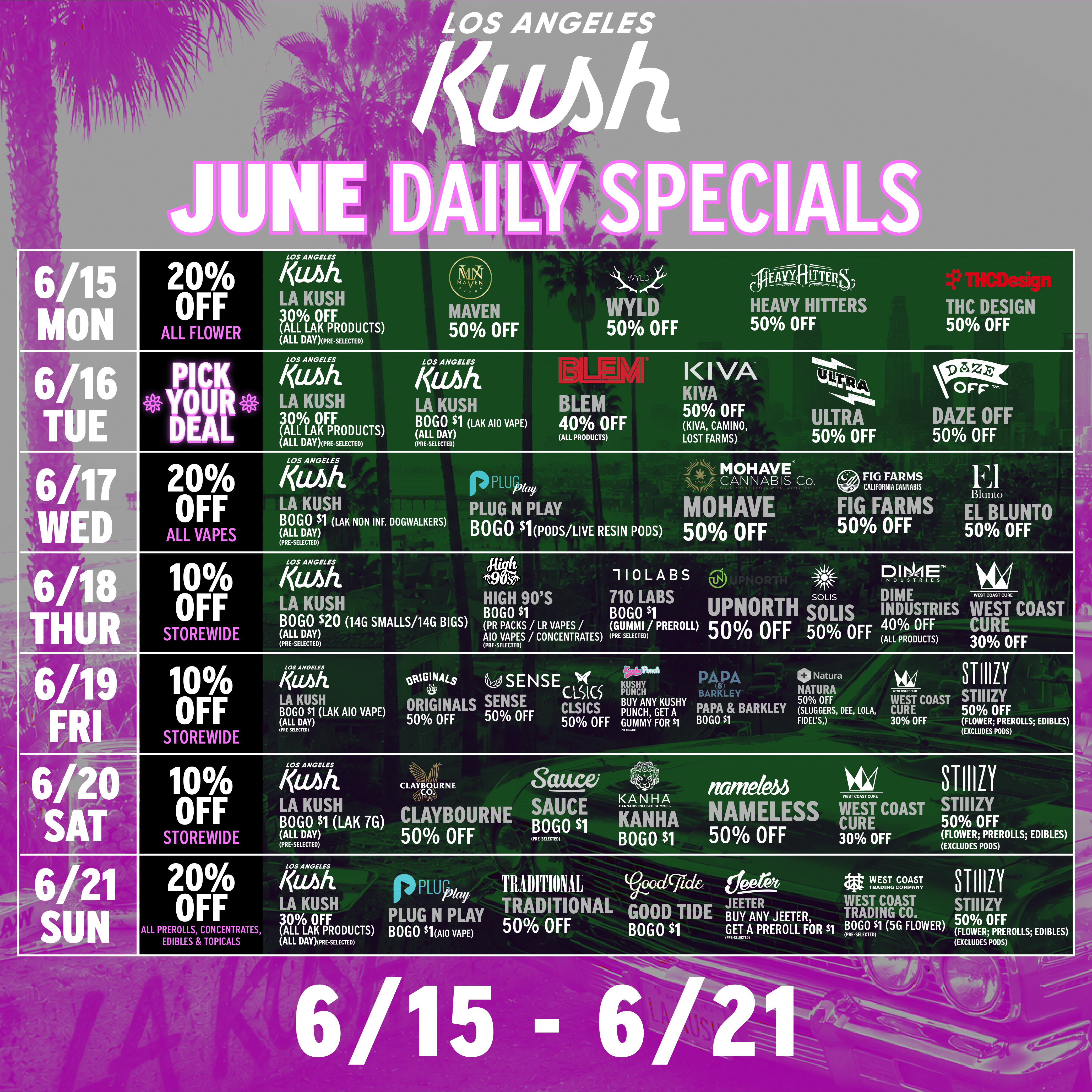Daily: Specials 6/15-6/21