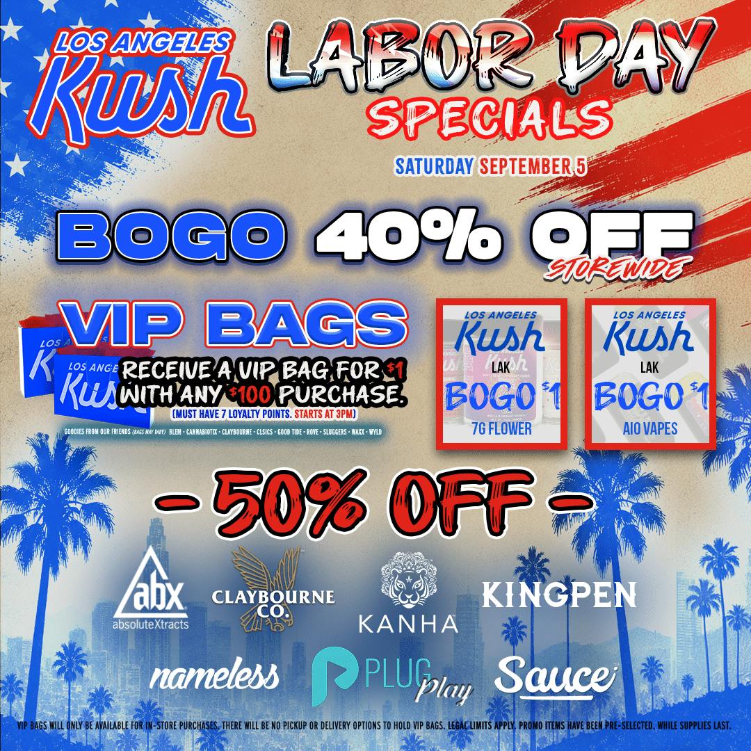 Labor Day Specials 9/5