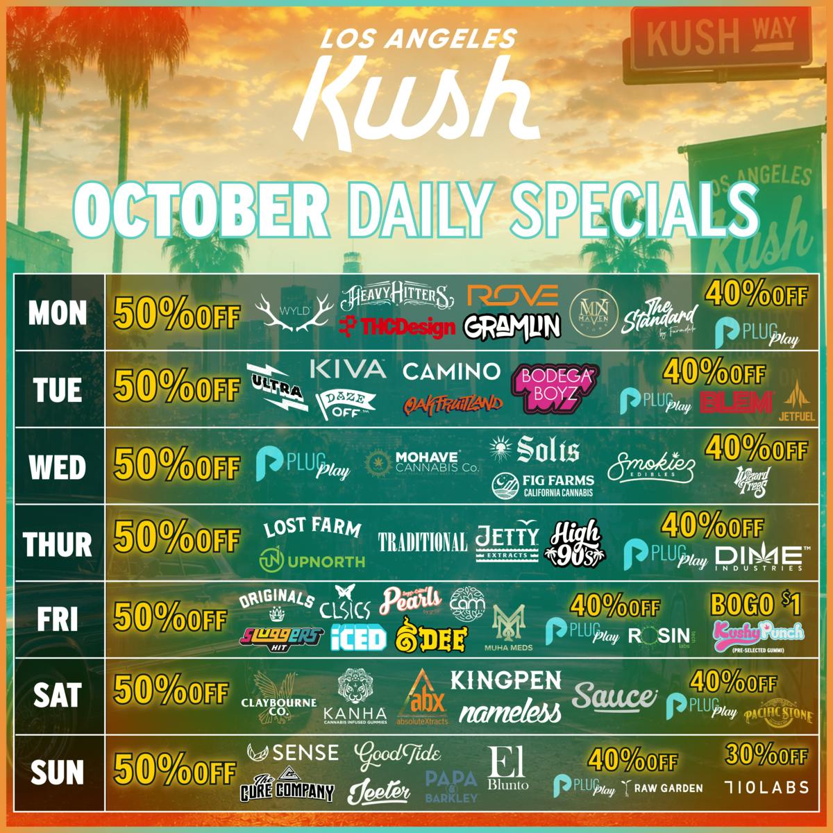 Los Angeles Kush - LAK DAILY SPECIALS