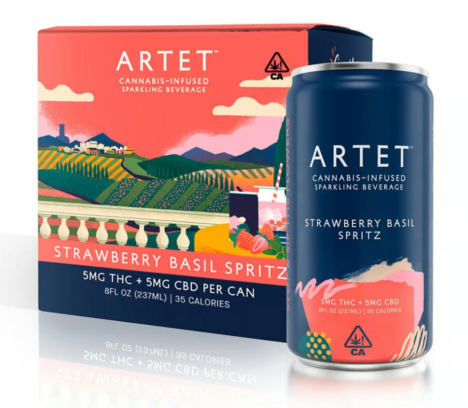 Strawberry Basil Spritz 12oz Can (4pk)