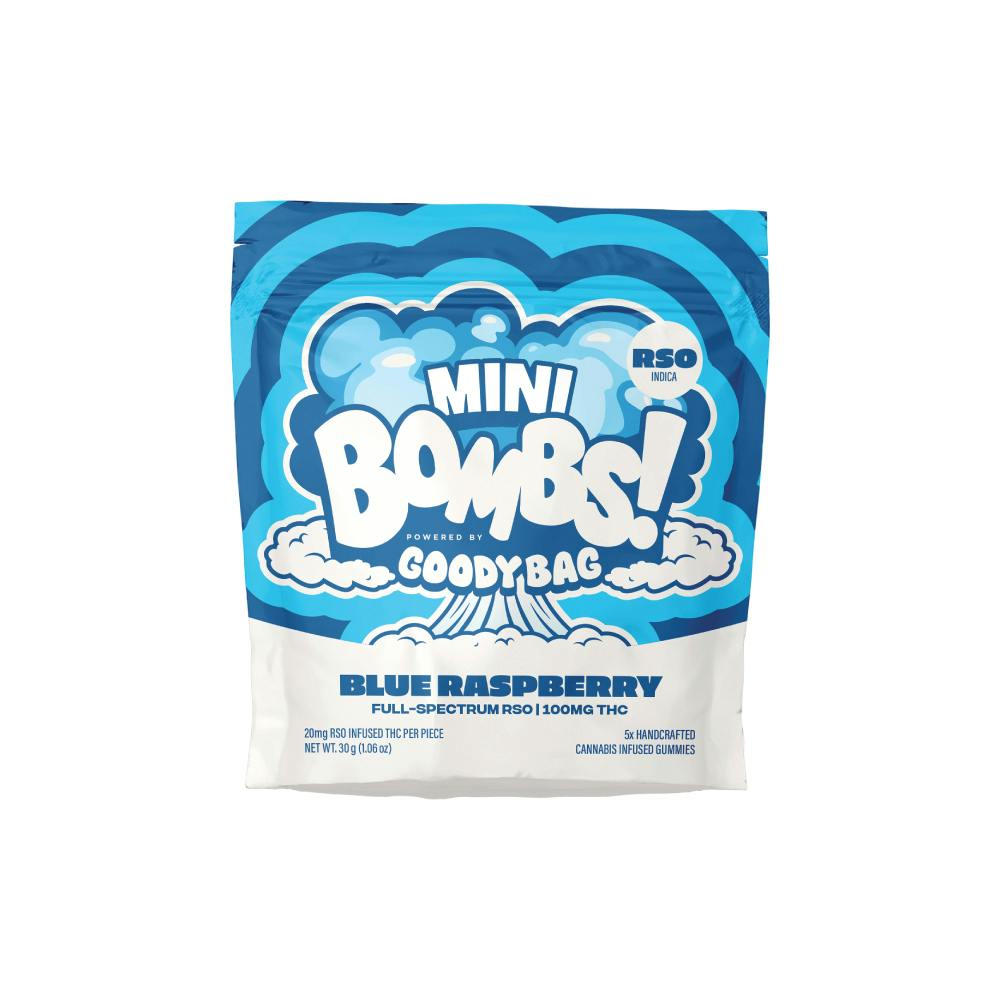 Blue Raspberry RSO Mini Bombs 5pk (100mg)
