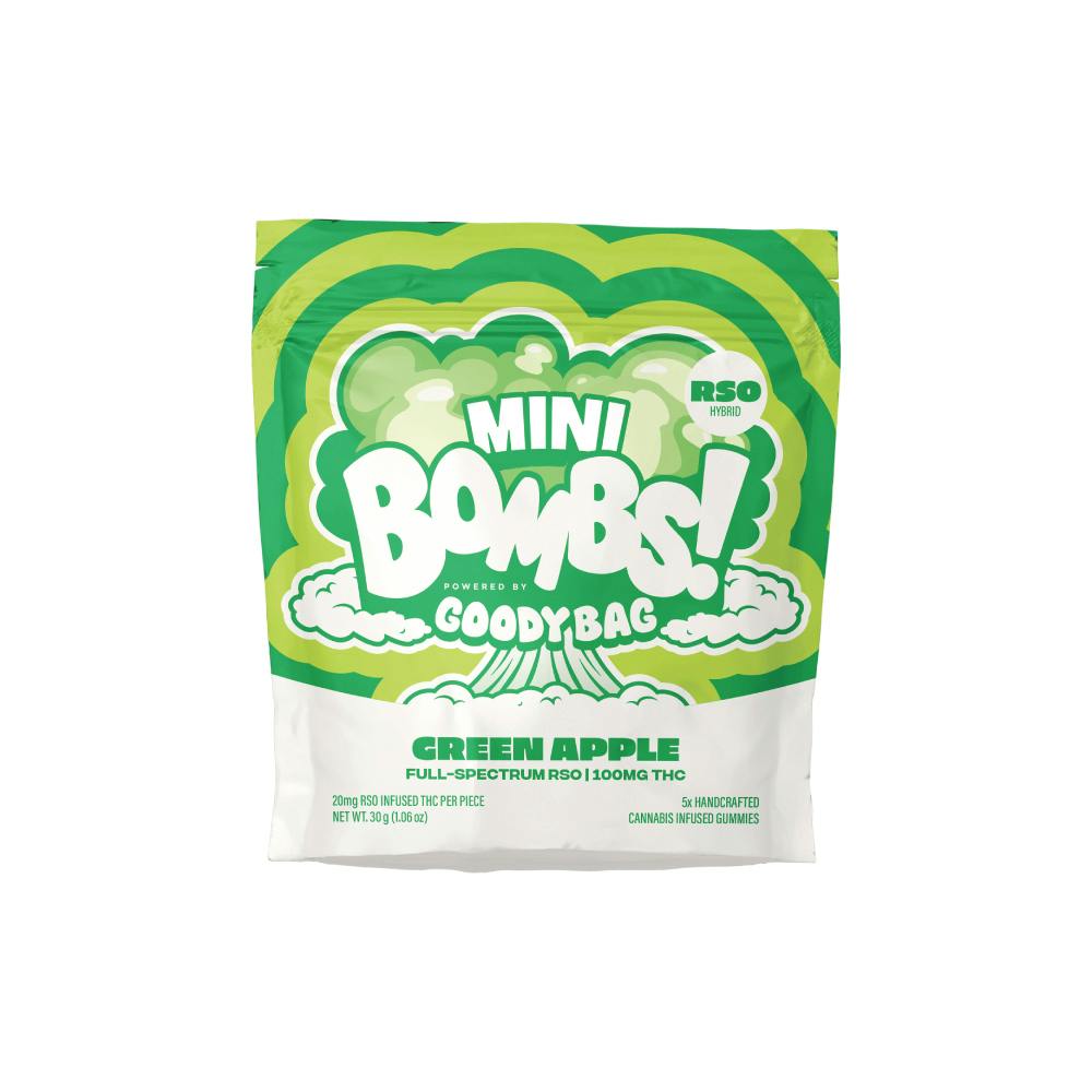 Green Apple RSO Mini Bombs 5pk (100mg)
