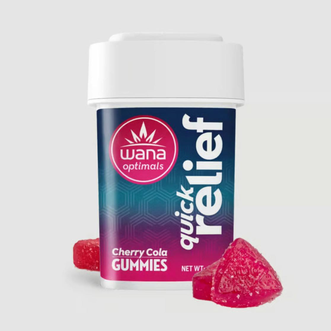 Optimals Quick Relief Cherry Cola 1:1:1 THC:CBG:CBC Gummies (50mg)