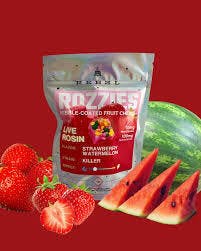 Rozzies Sour Strawberry Taffy THC