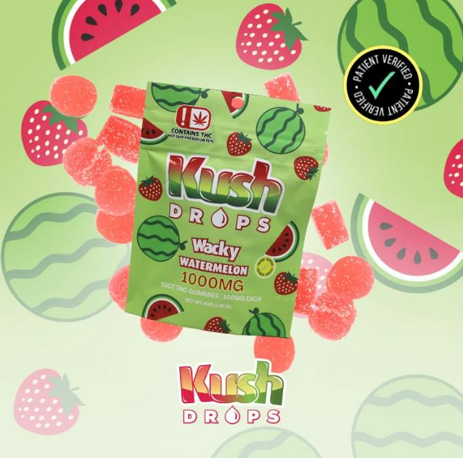 KUSH DROPS - 1000MG WACKY WATERMELON