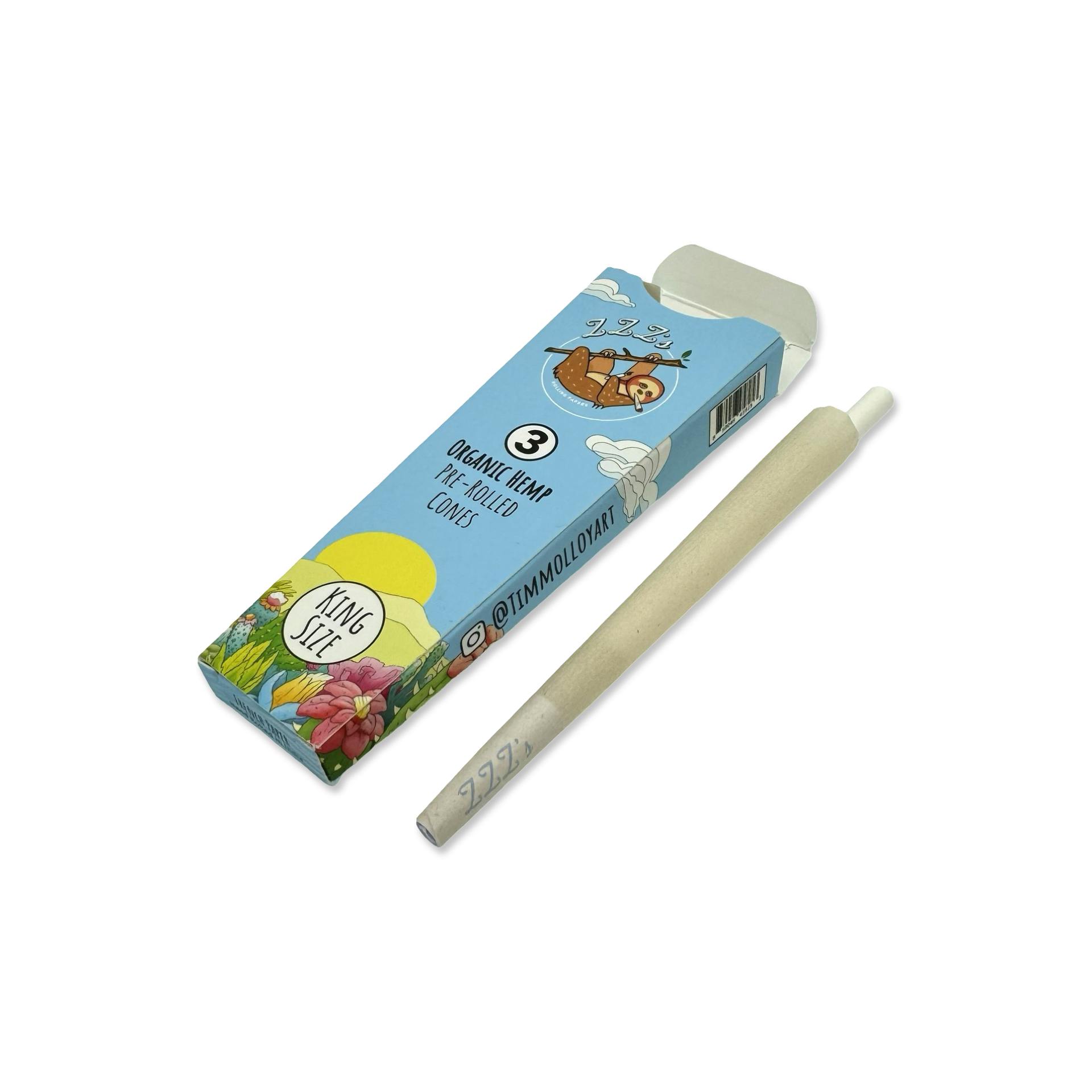 ZZZ'S COLLECTIVE - STONER SLOTH - KING SIZE CONES & TIPS