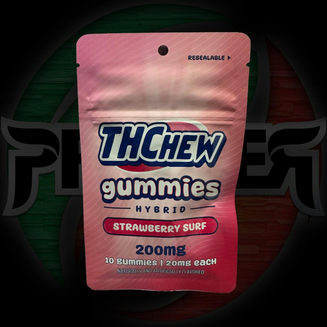 THChew Gummies 200mg Strawberry Surf