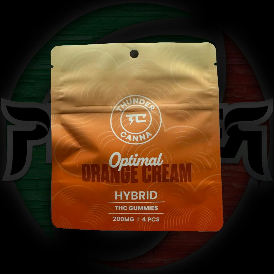 Thunder Canna 200mg Gummies Orange