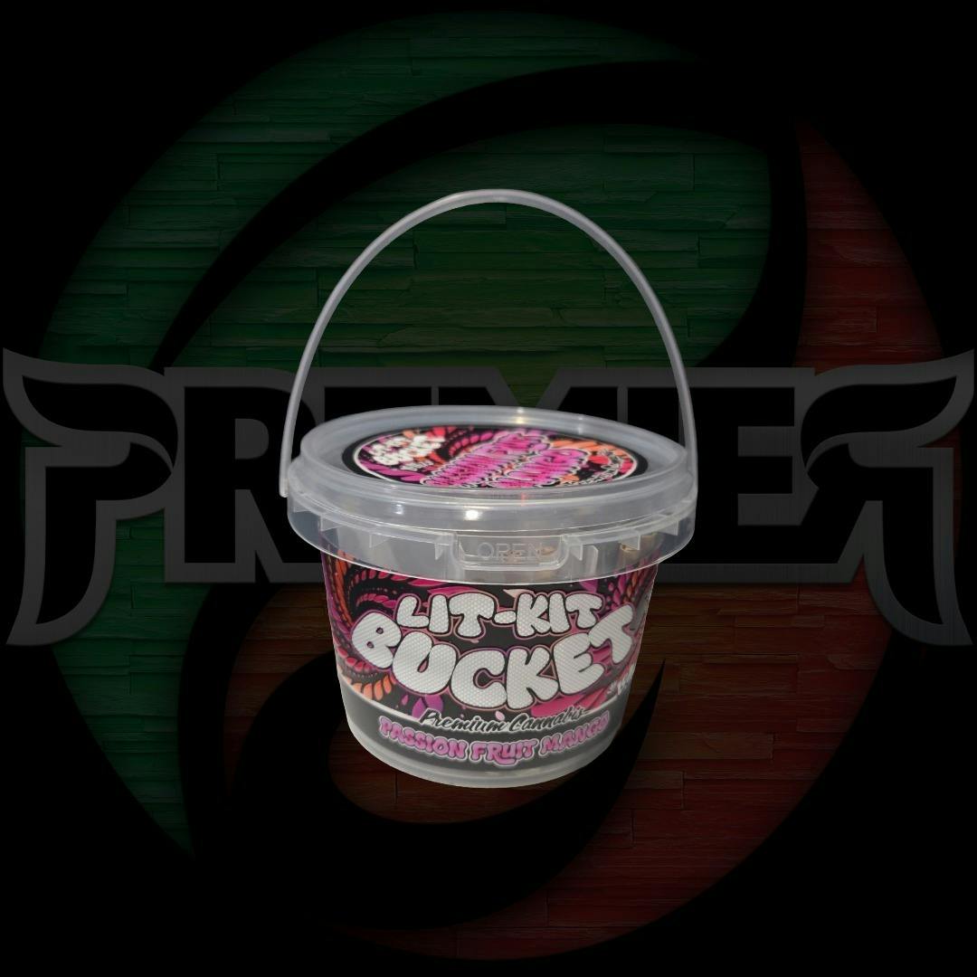 Lit-Kit Bucket 36pk .5g Pre-Rolls Passion Fruit Mango
