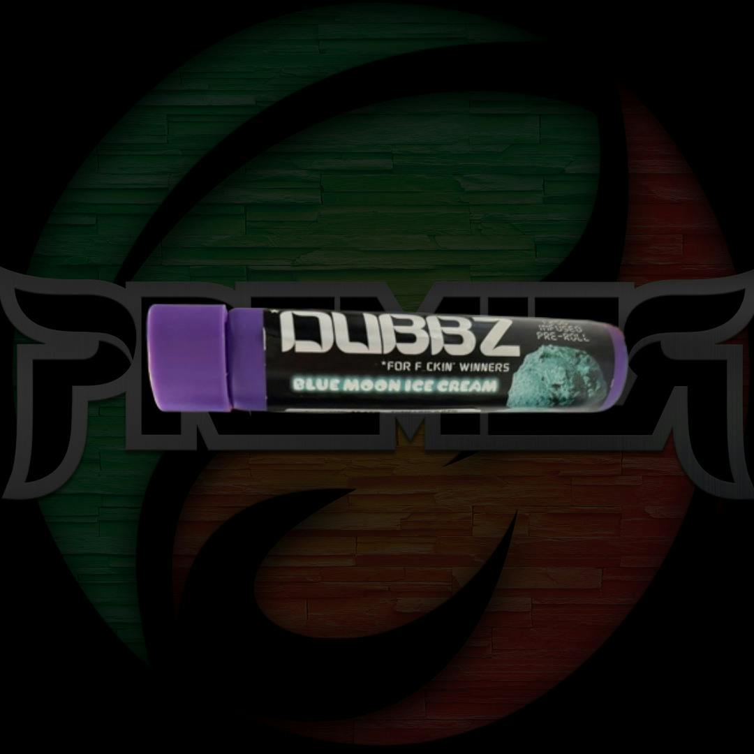 Trap House Dubbz Infused Pre-Roll 1.25g Blue Moon Ice Cream