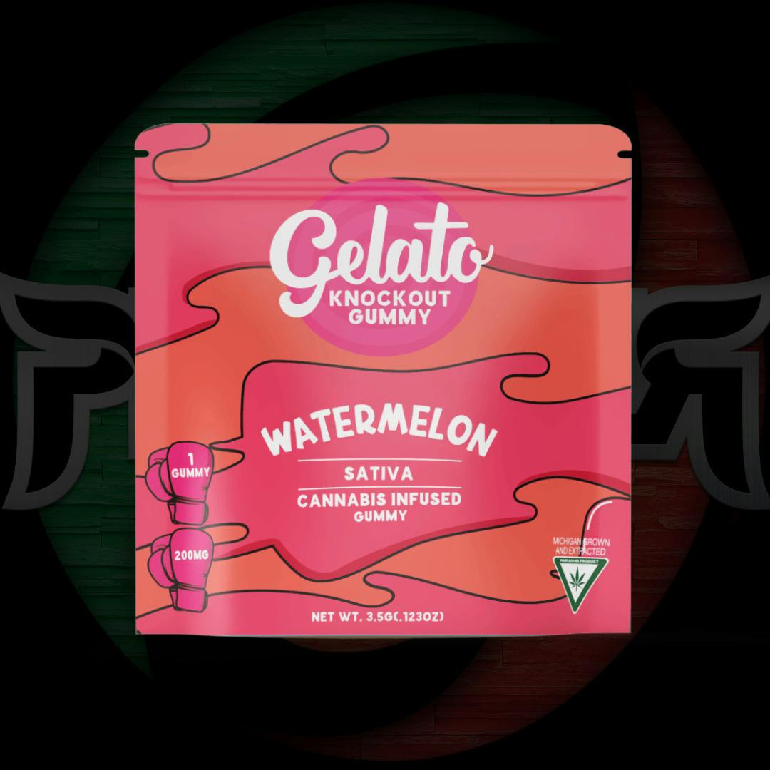 Gelato Knockout Gummy 200mg Watermelon