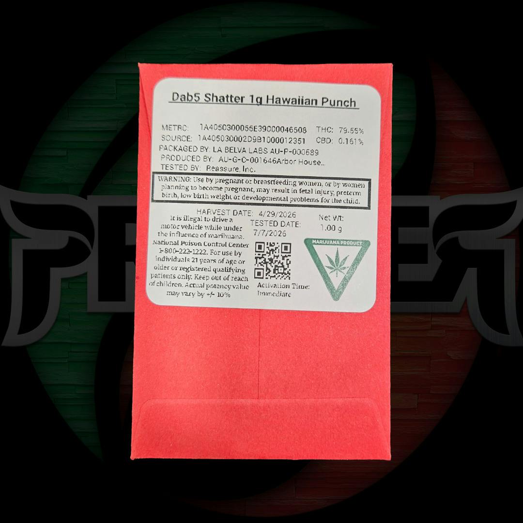 Dab5 Shatter 1g Hawaiian Punch