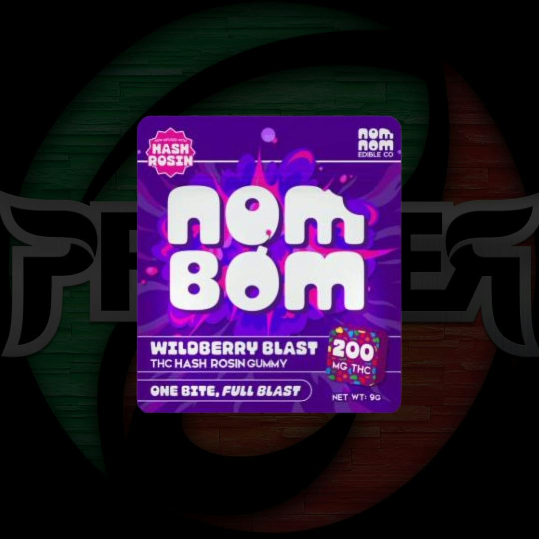 Nom Bom Gummies 200mg Wildberry Blast