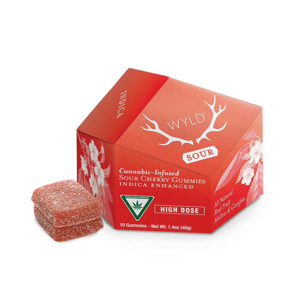 Wyld - Sour Cherry - 200mg Gummies (10x20mg)