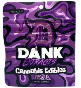 Dank Extracts - Grape - 200mg Gummies (4x50mg) at Nirvana Center - Sault Ste. Marie