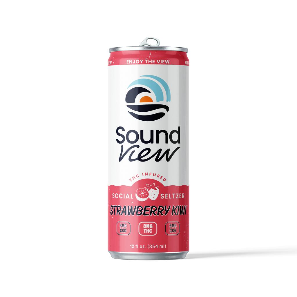 Soundview Strawberry Kiwi Seltzer 3mg [12oz]