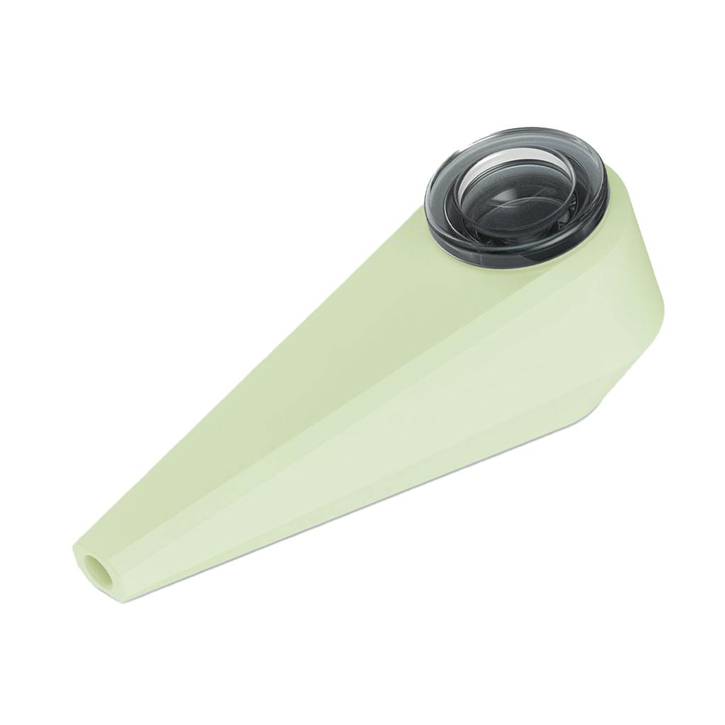 Soft Glass Token Hand Pipe Aura (Glow-In-The-Dark)