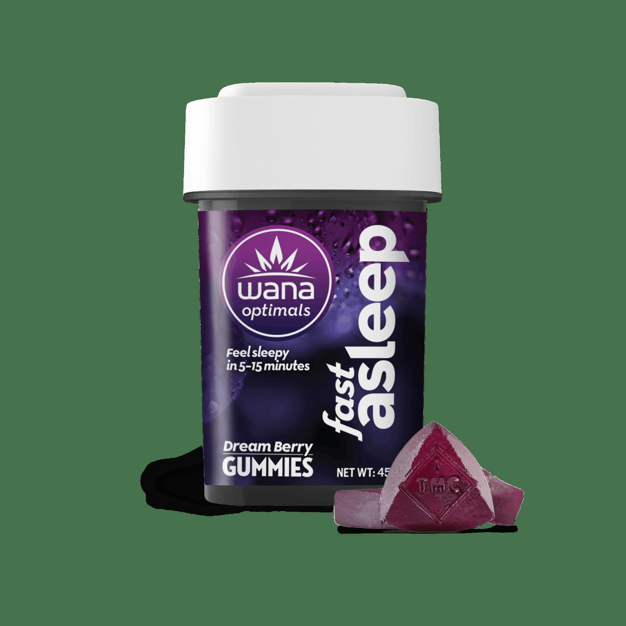 Dream Berry Fast Asleep Gummies - 1:1:1:5 THC:CBN:CBG:CBD - 40mg 20pk