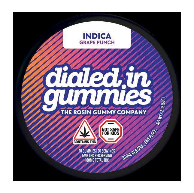 Grape Punch x Plymouth Rock Rosin Infused Gummies - 100mg 20pk