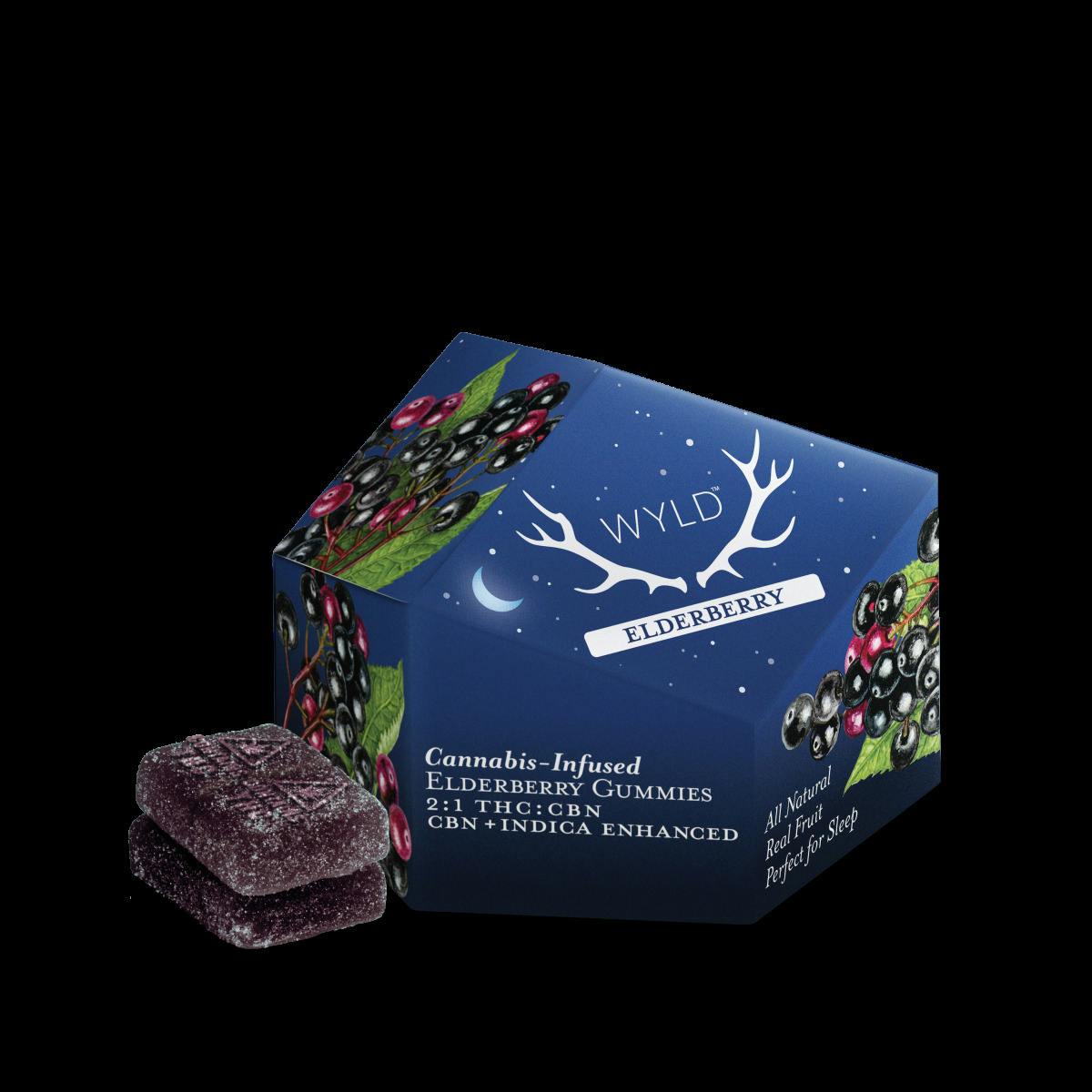 Elderberry Gummies 2:1:THC:CBN - 100mg 20pk