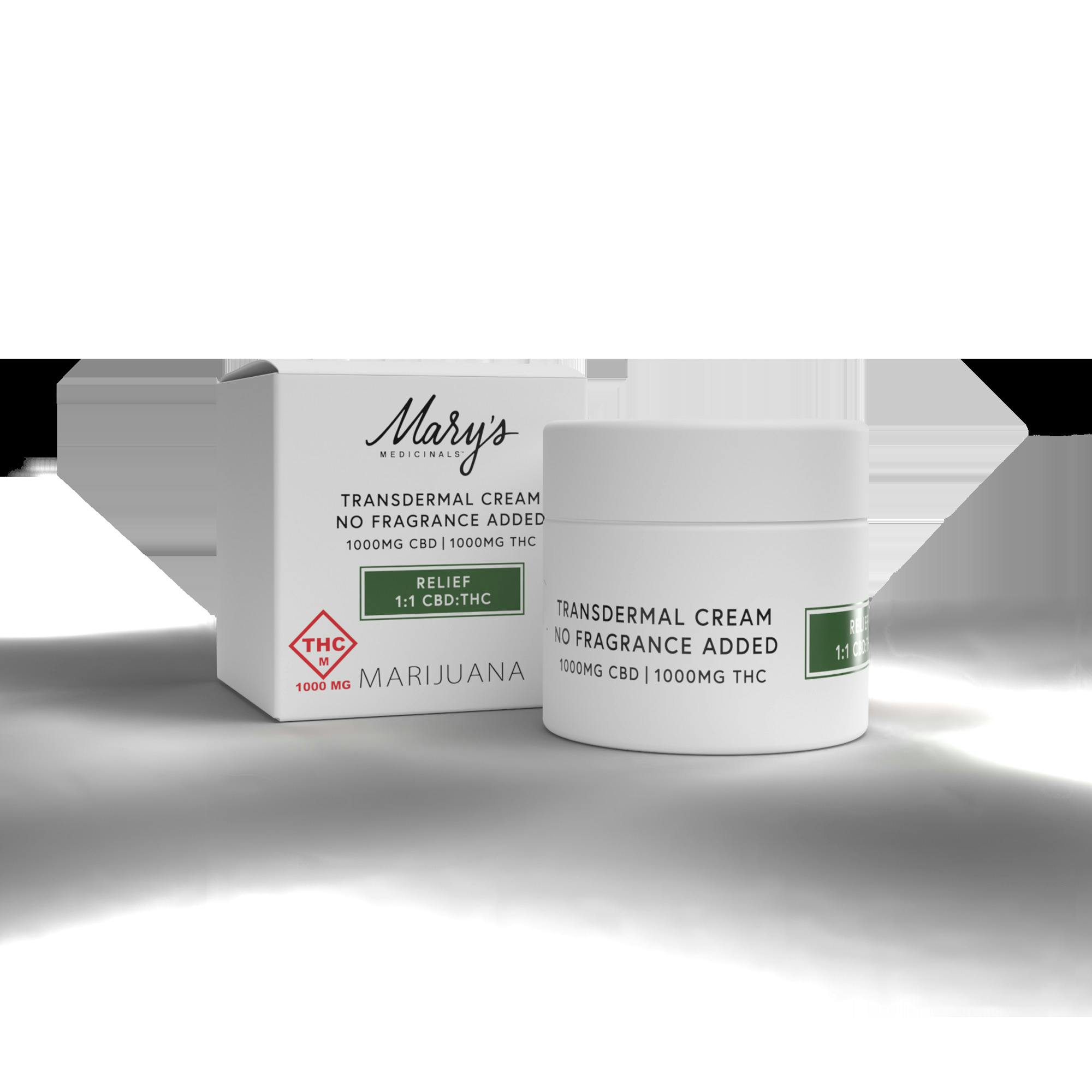 Fragrance Free | 1:1 THC:CBD Transdermal Cream
