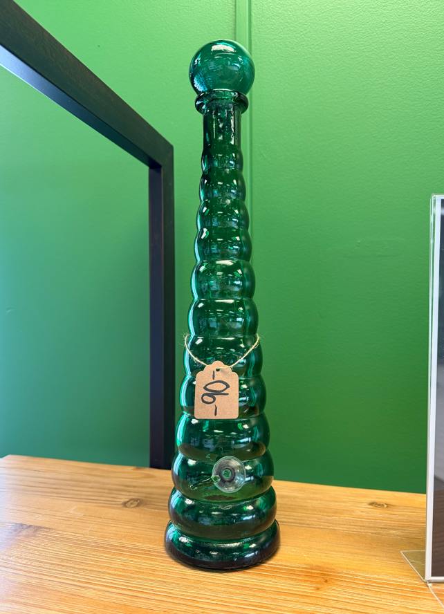 Green Piece | Green Vase Bong | Glass