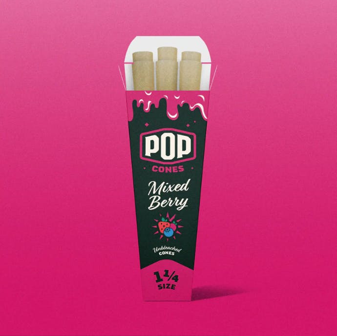 POP Cones | Mixed Berry | 1 1/4 | 6 PK at Farmer's Cannabis Co.