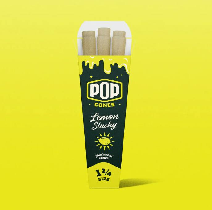 POP Cones | Lemon Slushy | 1 1/4 | 6 PK at Farmer's Cannabis Co.