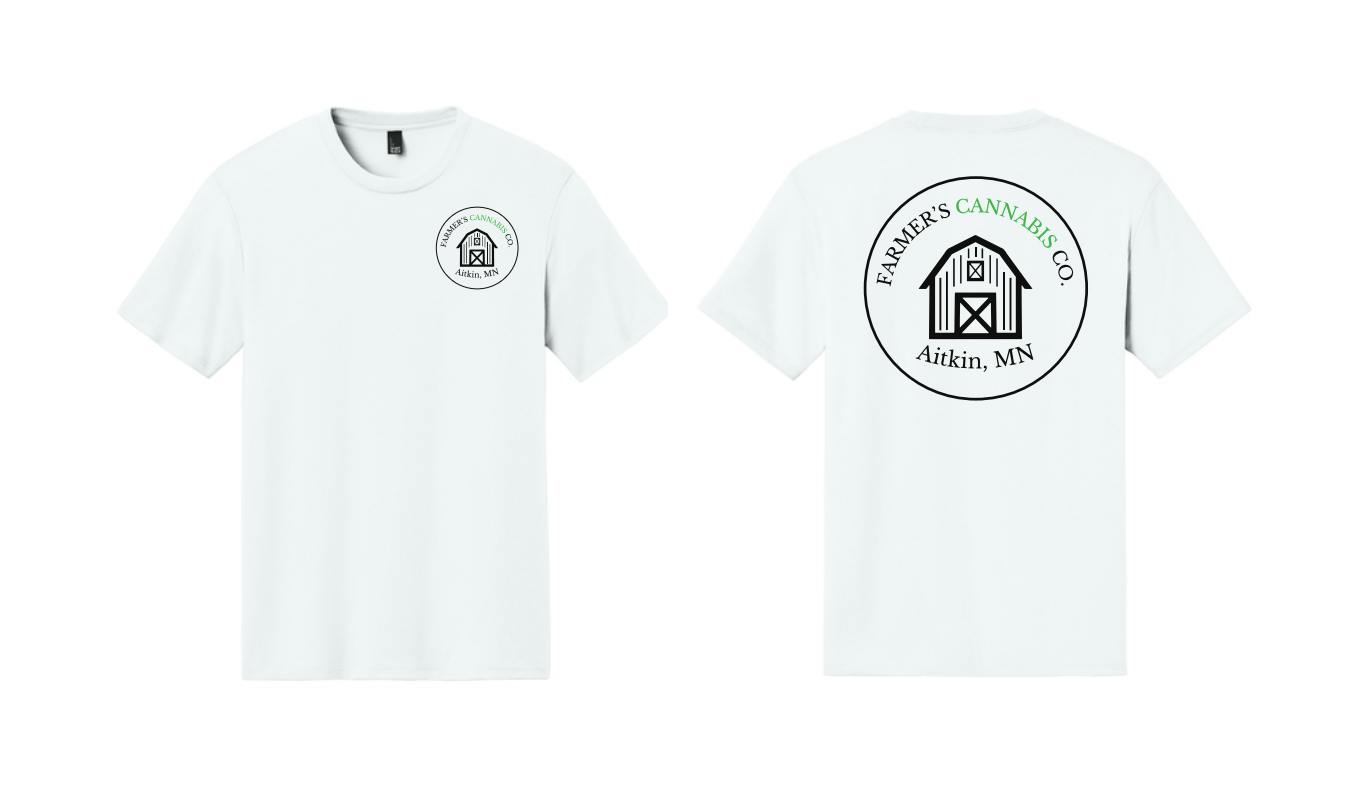 Farmer's White Tee | Aitkin | 2XL
