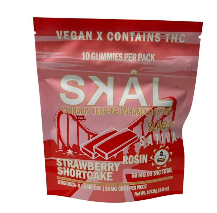 SKÅL Slabs | Strawberry Shortcake | 5mg THC | 5mg CBC | 20mg CBG |10ct at Farmer's Cannabis Co.