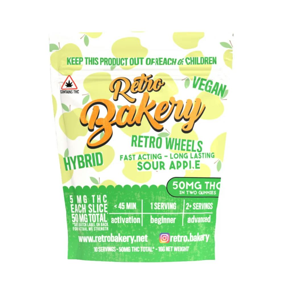 Retro Bakery | Retro Wheels | Sour Apple | 5mg THC at Farmer's Cannabis Co.