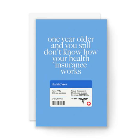 GREETING CARD | HEALTH INSURANCE BIRTHDAY