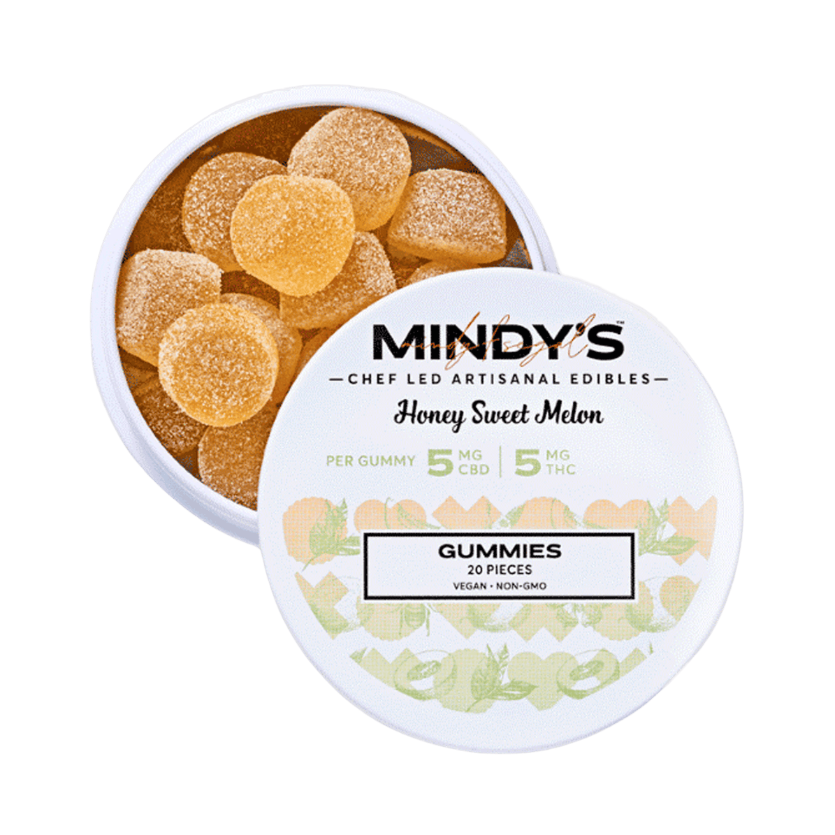 GUMMY | HONEY SWEET MELON 1:1 | 100MG THC : 100MG CBD | 100MG | 20PK