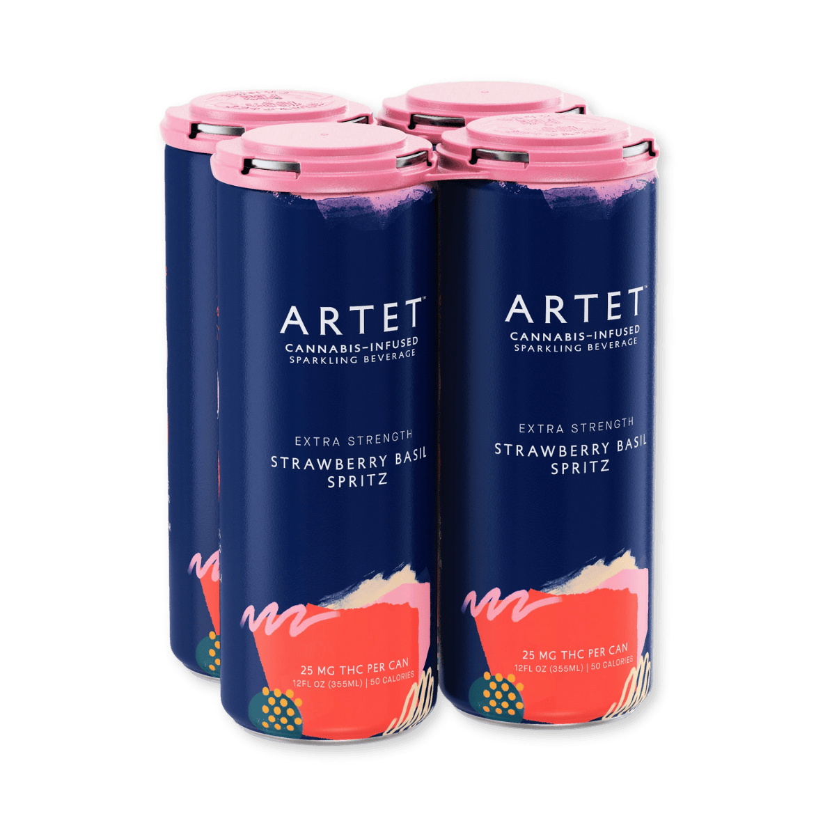 STRAWBERRY BASIL SPRITZ | 100MG | 4PK