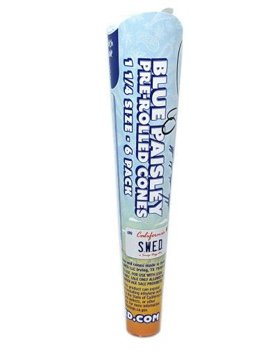 CONES | BLUE PAISLEY | 1 1/4" | 6PK