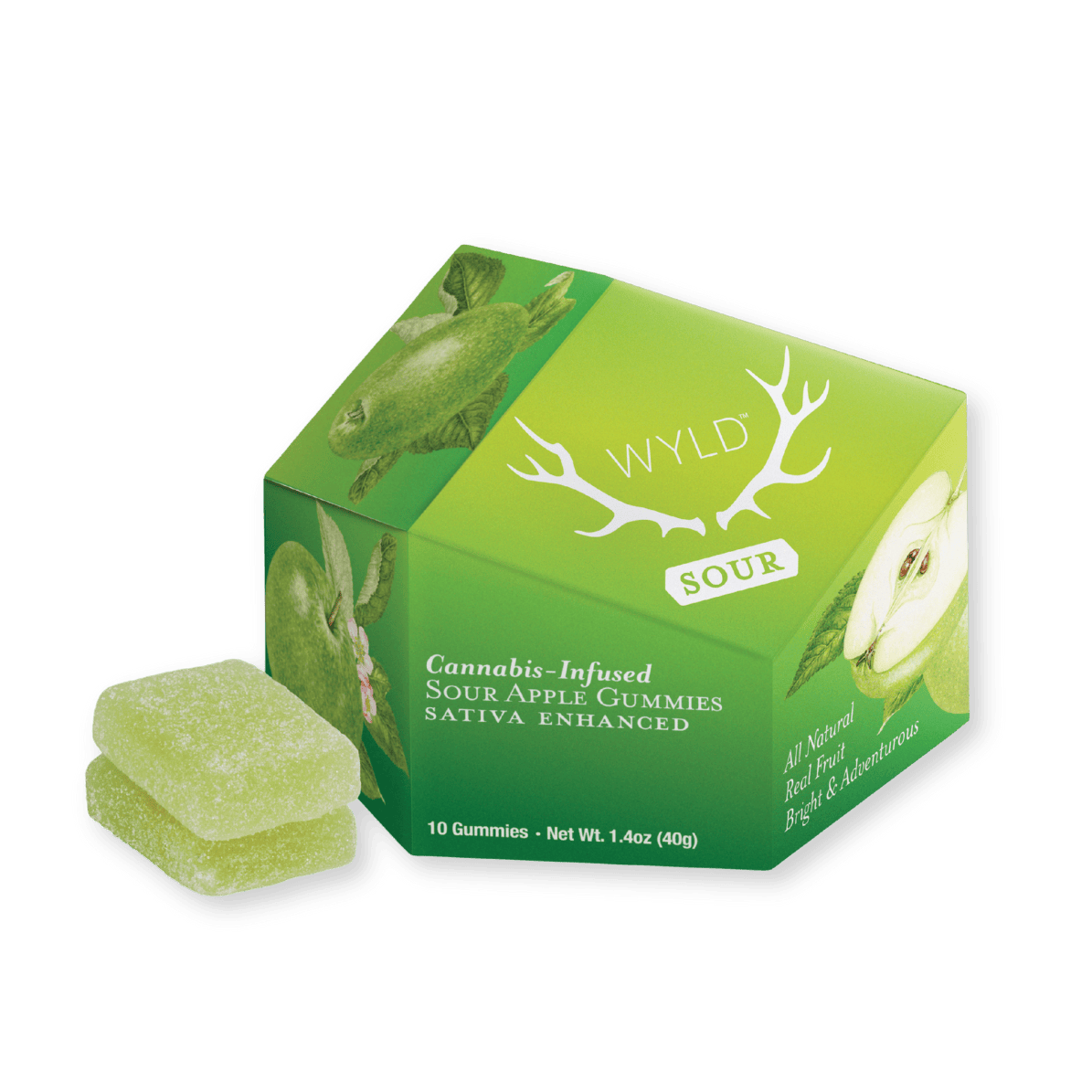 GUMMY | SOUR APPLE | 100MG | 10PK