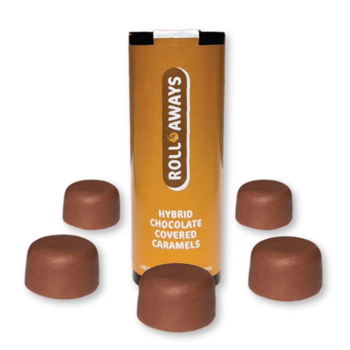 CHOCOLATE | ROLL-AWAY | CHOCOLATE COVERED CARAMEL | 50MG | 5PK