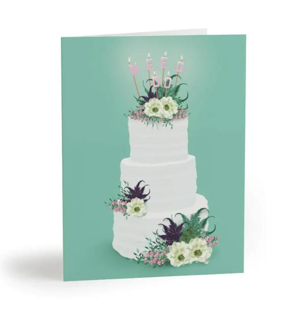 GREETING CARD | WEED DO CAKE