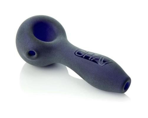 4“ SANDBLASTED SPOON HAND PIPE | BLUE