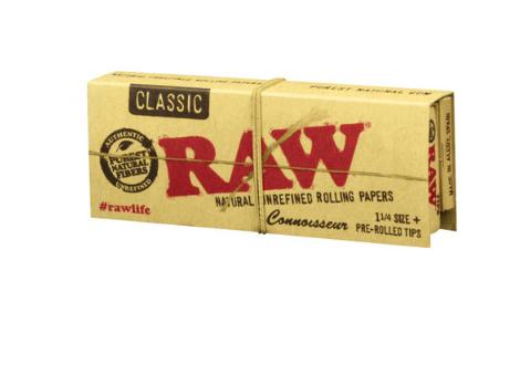RAW | CONNOISSEUR 1 1/4 | PAPERS WITH TIPS